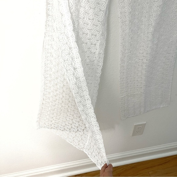 BECCA Split Leg Crochet swimsuit Cover-up Pants size L NWT - Picture 4 of 11